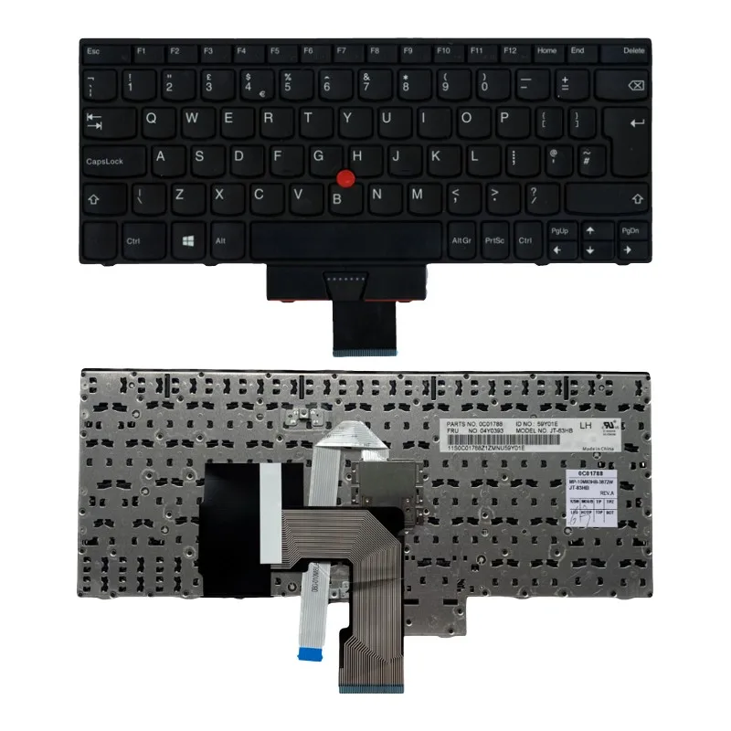 Фото Серая клавиатура без подсветки для Lenovo Thinkpad X131e X140e 04Y0394 04Y0380 04Y0386 04Y0342 04Y0354 04Y0388 04Y0393 04Y0408 04Y0403 №1