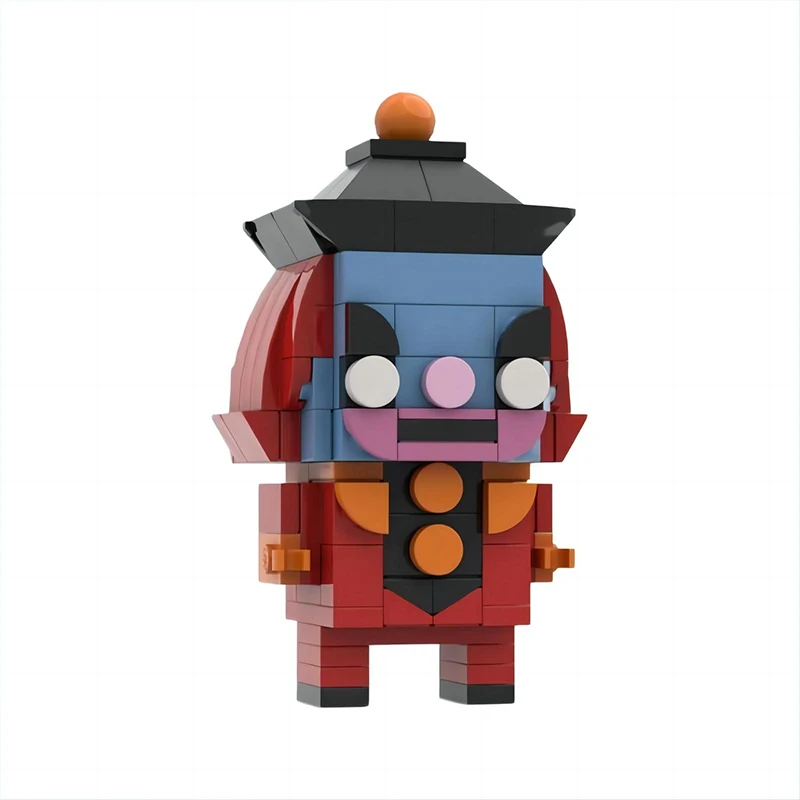 Квадратная игрушечная модель Moc Scooby-Doo персонажи фильмов вокруг мелких частиц