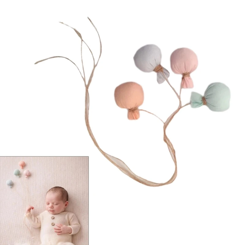 

Newborn Photography Props Colorful Balloon Posing Props Baby Photoshooting Props DIY Photo Backdrop Decors Shower Gift