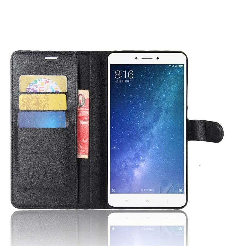 For Xiaomi mi max 2 Case Hight Quality Flip Leather Phone Case For Xiaomi mi max 2 Book Style Stand Cover For Xiaomi max 2