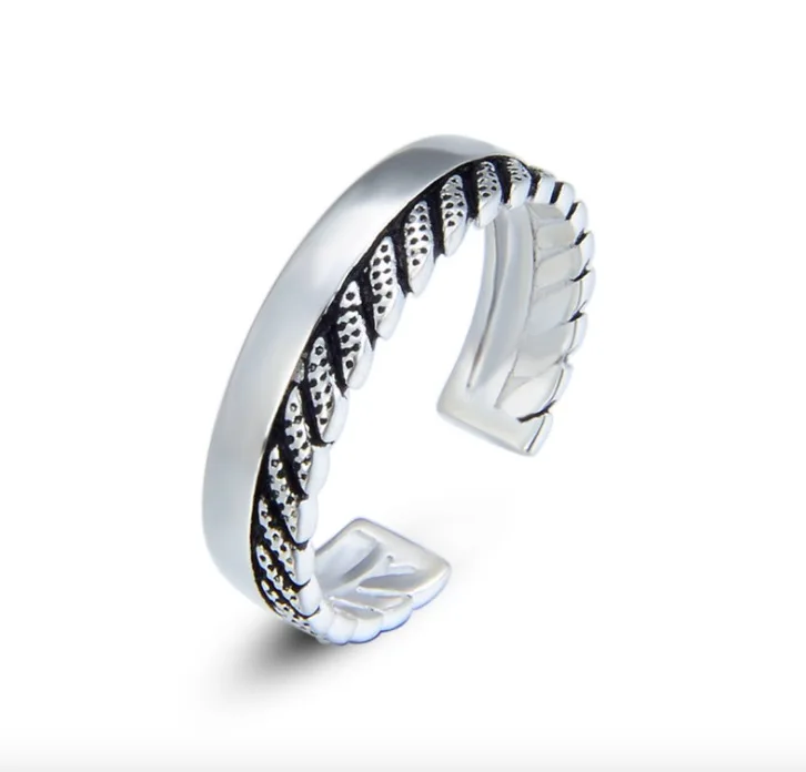 

Letter charms Silver Rings For Women Classic Silver Color Cubic Zirconia Fine Ring Best Lady Jewelry MZ6666