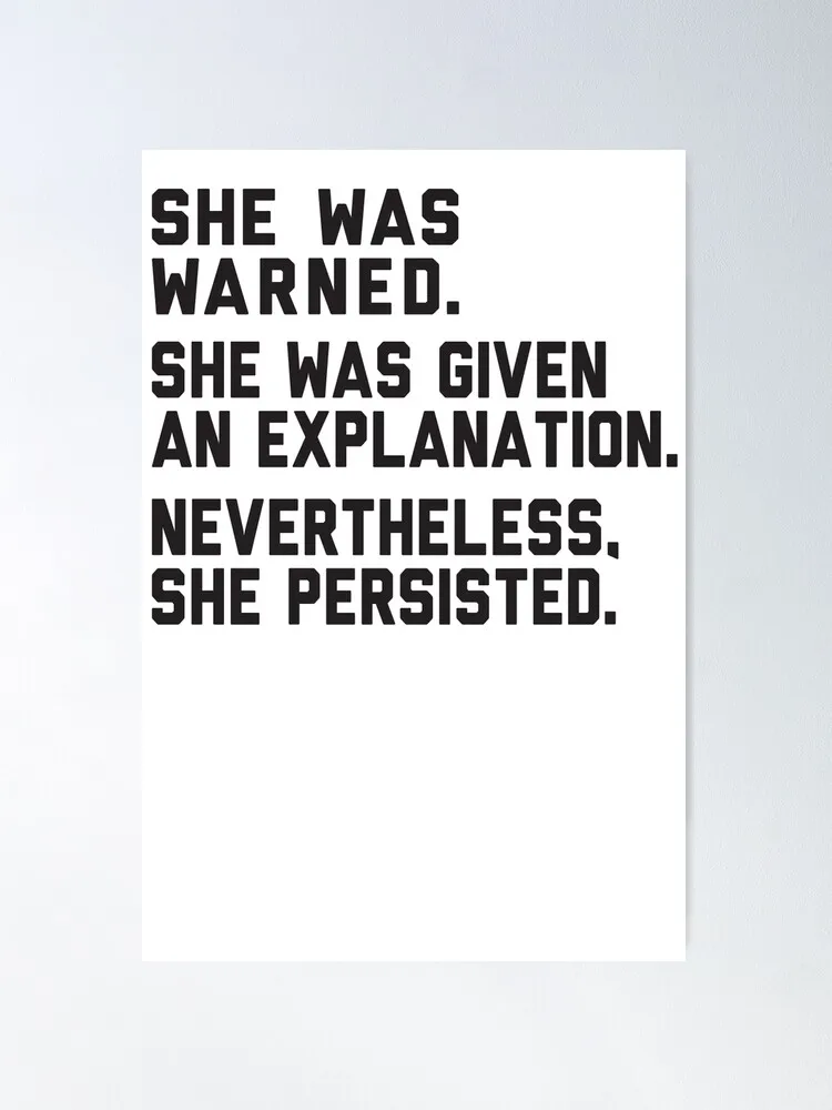 

She Was Warned Poster Printed Canvas Posters Wall Art Home Office Decor
