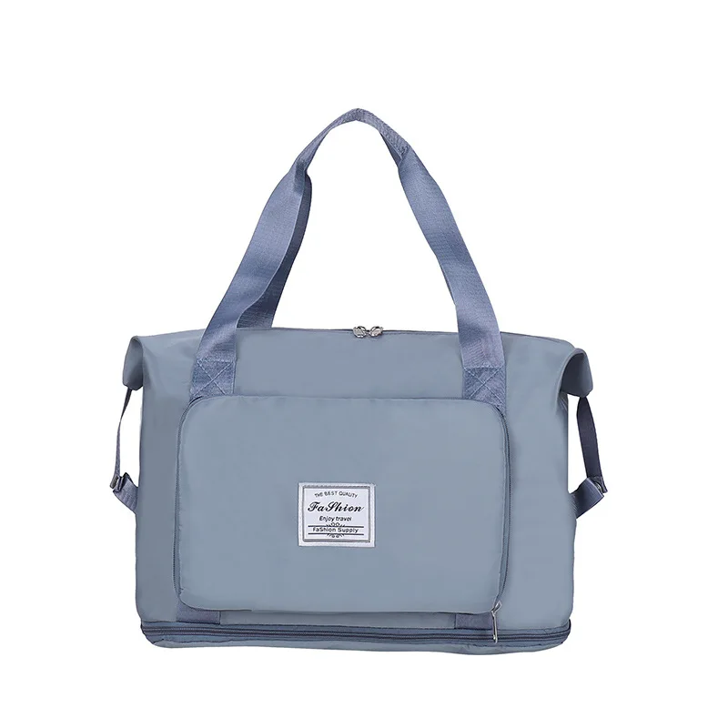

Eco Friendly Large Capacity Folding Travel Bags Waterproof Tote Handbag Duffle Multifunctional Women's Bag Dropshipping Makerup
