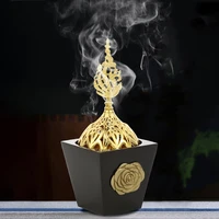 new arabic style resin aromatherapy stove fashion simple home study office with rose decoration creative candlestick decoration