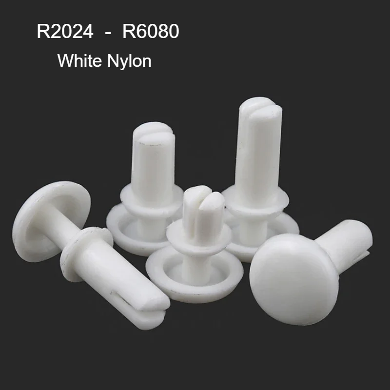 

Белые Нейлоновые заклепки, пластиковые заклепки с кнопкой