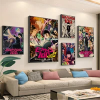 mob psycho 100 movie posters wall art retro posters for home home decor