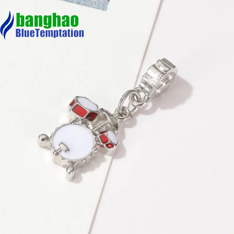 Wholesale DIY Fashion drum  Charm for making accessories for jewelry alloy pendants bracelets beads DGB1187