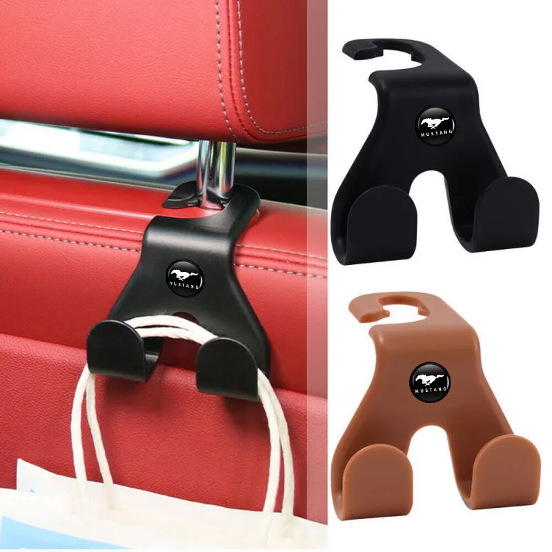 

2 in 1 Car Seat Back Hook Organizer Holder For Ford Mustang Fiesta Kuga Edge Mondeo 020 2019 2018 2017 2016 Shelby GT