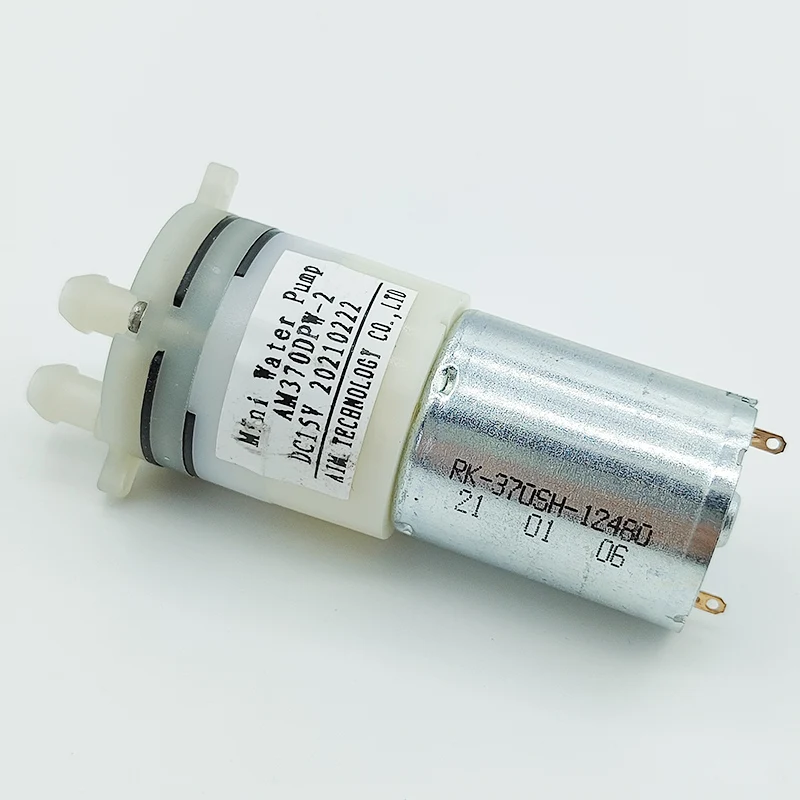 Фото Миниатюрный водяной насос DC 12V-24V 15V 18V Micro 370, диафрагменный насос 27 мм, самовсасывающий, для самостоятельной установки, для диспенсеров, для чайных столиков №5