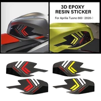 3d motorcycle resin epoxy sticker for aprilia tuono 660 tuono660 2022 side tank pad anti scratch decal non slip tankpad