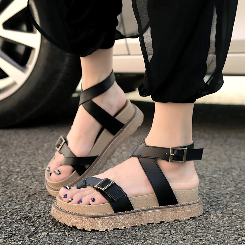 Women Shoes Summer Sandals Open Toe Sandals Ladies Comfy Sandals Woman Retro Casual Wedge Shoes Lightweight Chaussure Femme