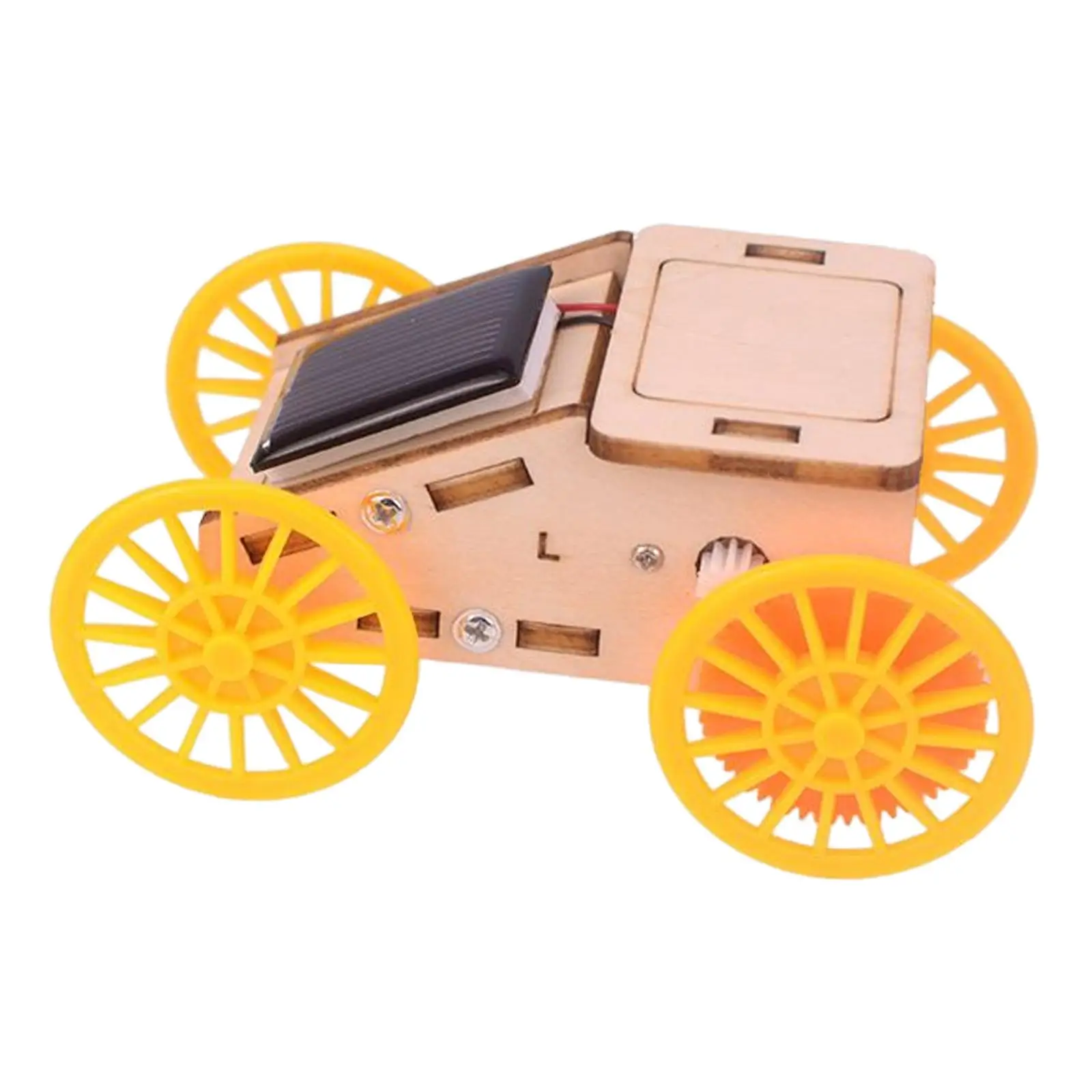 DIY Assemble Solar Car Technology Small Inventions 3D Puzzle Model Wooden Science Kit for teens Toddler Birthday Gifts images - 6