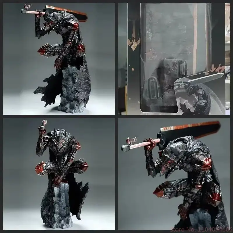 Фото 25 см Berserk Guts L Аниме Фигурка Guts Berserker Armor Фигурка Berserk Black Swordsman Модель Фигурка Коллекция Куклы Игрушки №3