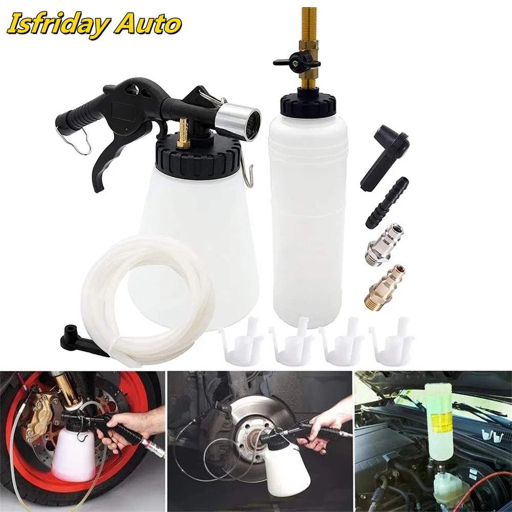 

Hand Held Pneumatic Brake Fluid Bleeder Tools Kit Car Air Extractor Clutch Oil Pump Bleeding Empty Drained