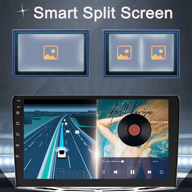 Фото Evean 8G 128G Восьмиядерный Android14 Автомобильный Радио Беспроводной Carplay Android Auto 2 din Мультимедийный плеер 360 Панорамная камера Система №4