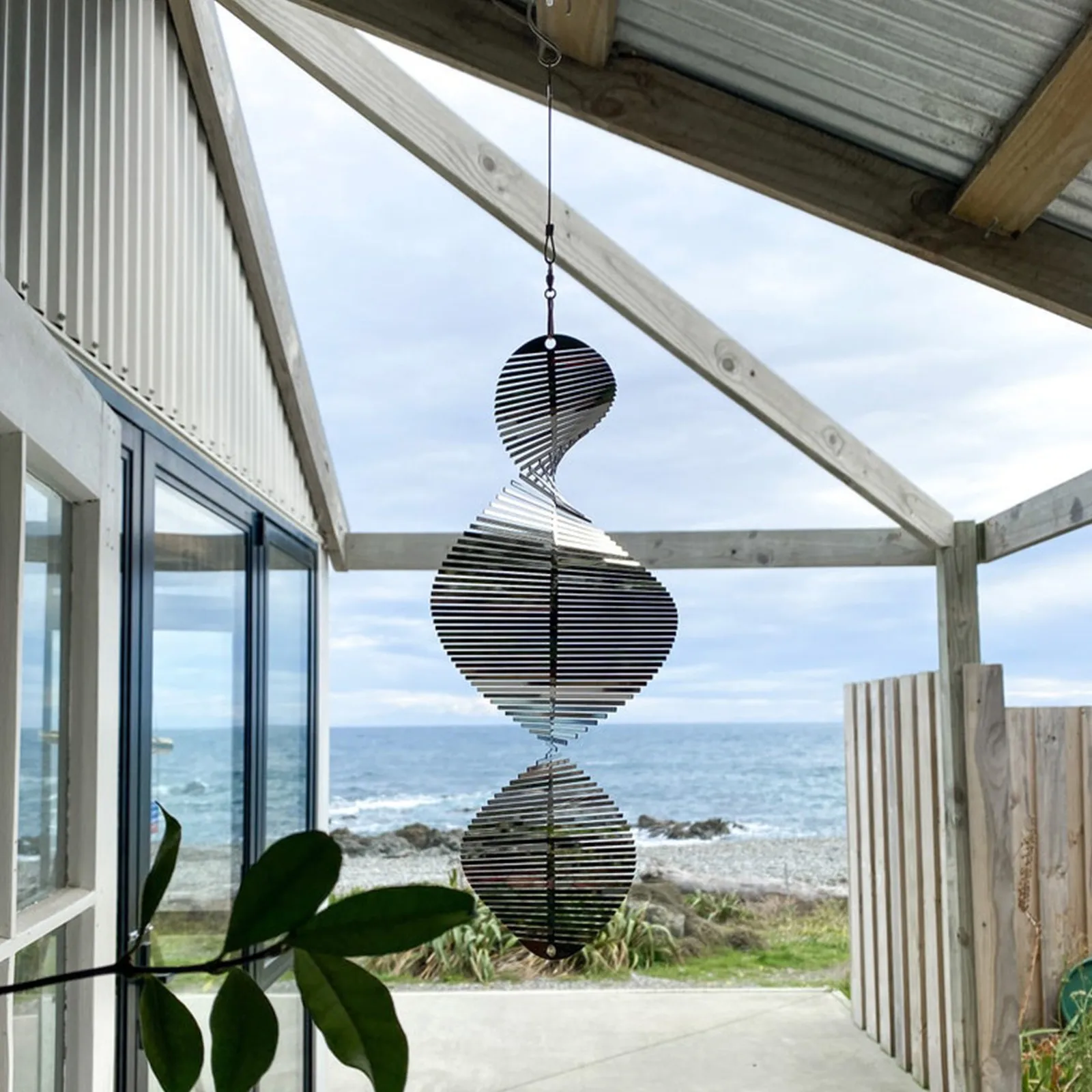 3D вращающаяся ветровая подвеска-колокольчик струящийся светильник эффект