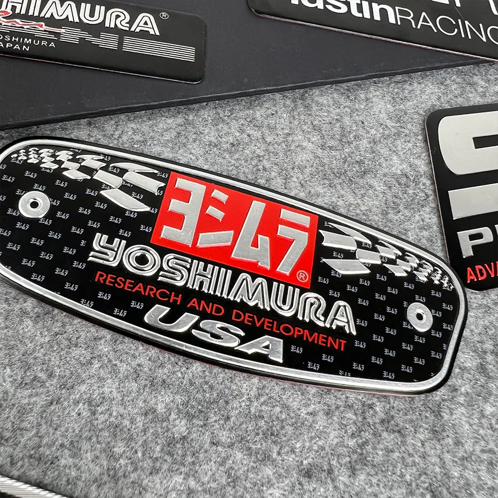 3D наклейка на выхлопные трубы мотоцикла аксессуары алюминиевая для YAMAHA Yoshimura SC