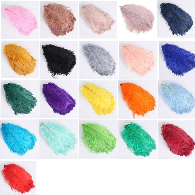 

Цветные страусиные перья 10 шт. для фотографии, реквизит, Цветочная композиция «сделай сам», украшение для дома и свадьбы, перо, Декор