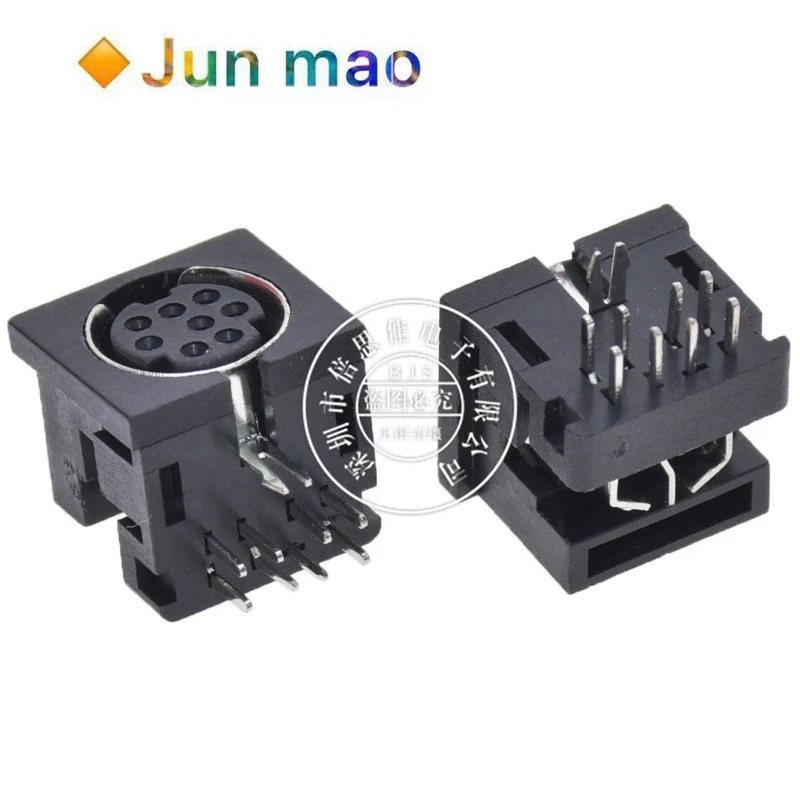S terminal 8-core socket Mini din8-core socket small 8-core base md8-core female PS2 all plastic