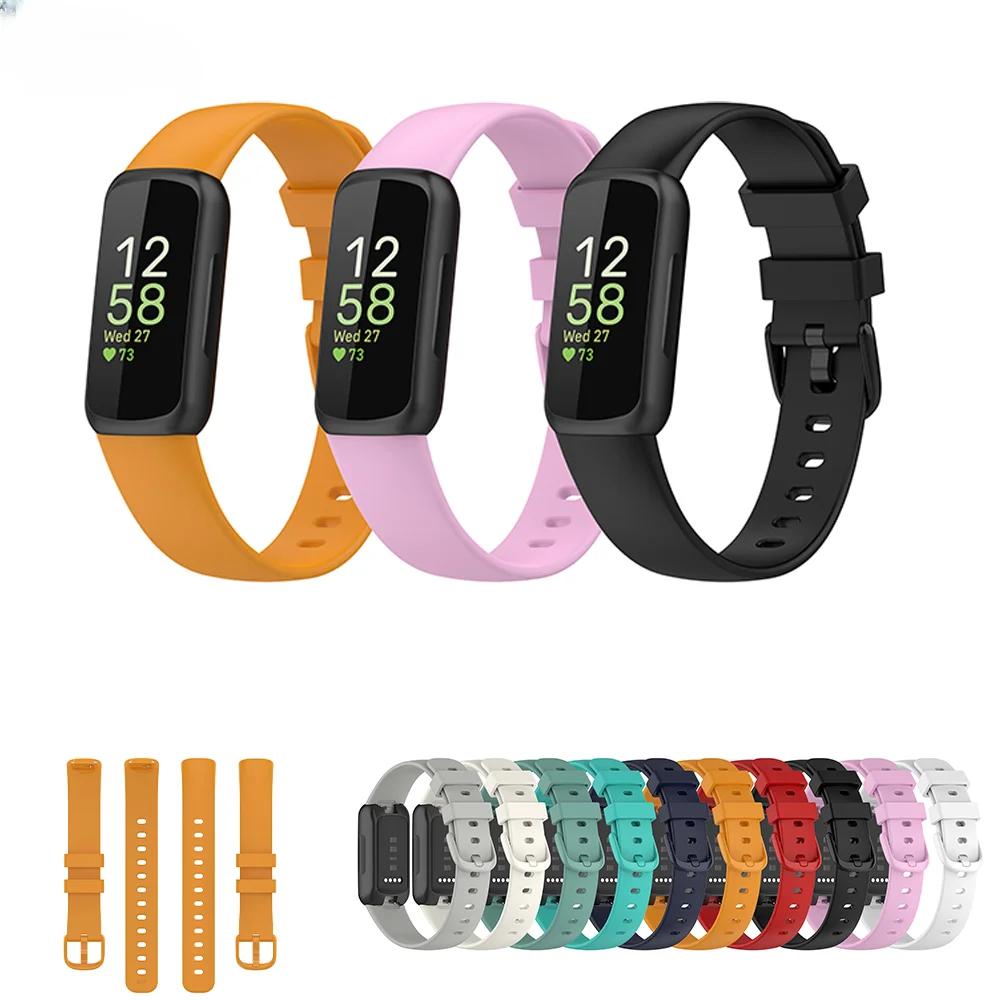 

Sport Strap For Fitbit Inspire 3 Official Silicone Bracelet Wristband Smartwatch Fashion Replacement Band watch Correa