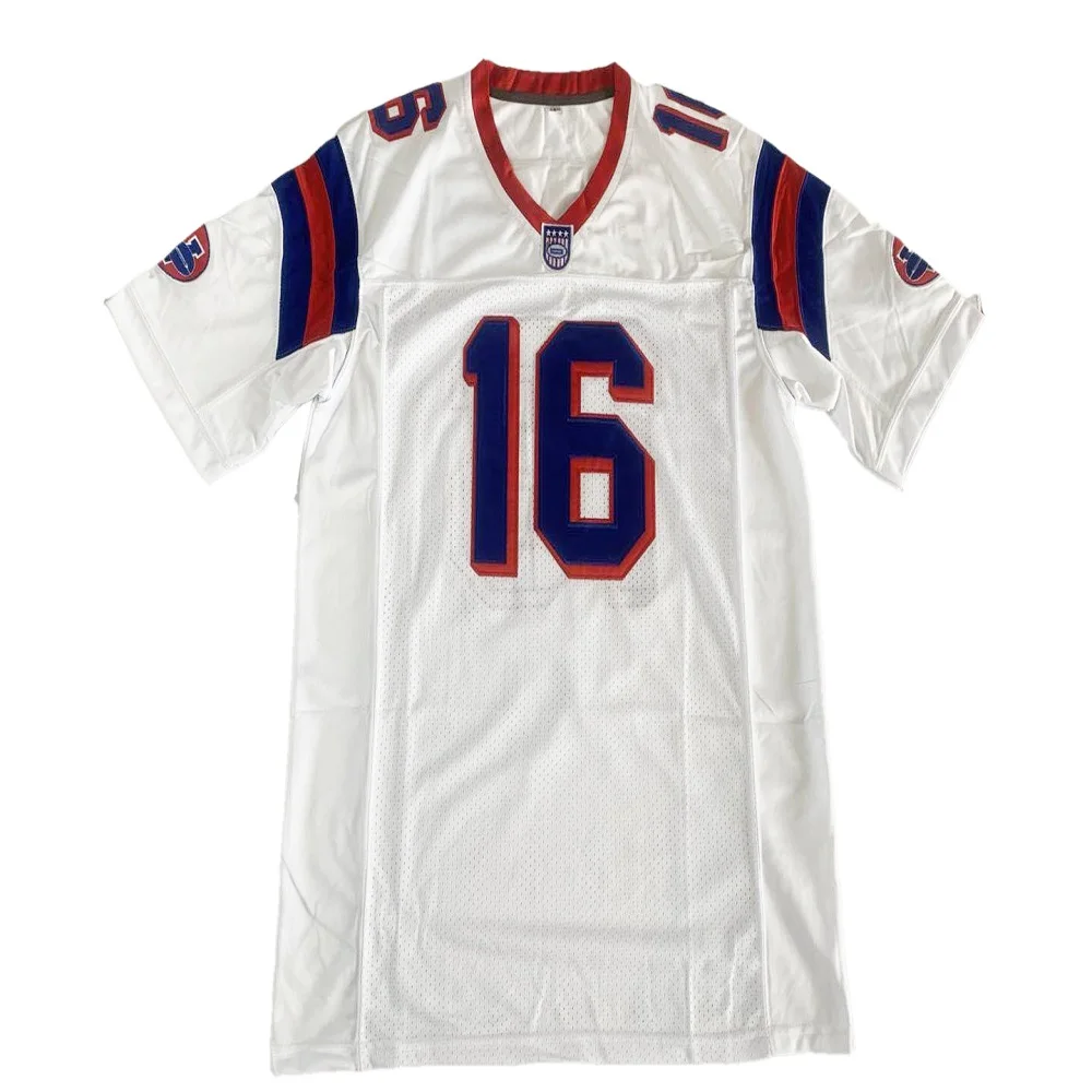 Bg American Football Jersey Replacements Sentinels 16 Falco Outdoor Sports Mesh Ventilation Sewing Embroidery White Red New 2023