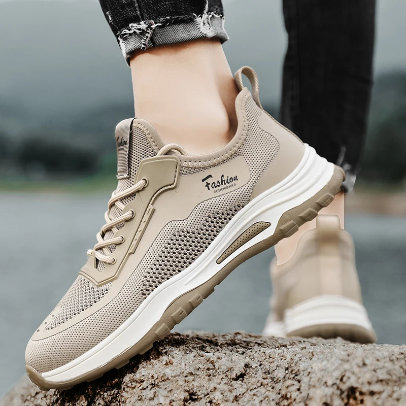 

2023 New Mesh Men Casual Shoes Summer Outdoor Water Sneakers Men Trainers Non-slip Climbing Shoes Breathable Men's Treking Shoe