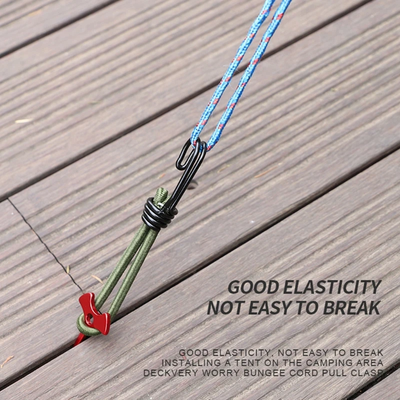 652F 5 шт. эластичные веревки для палатки с пряжкой ремень гвоздей уличный навес