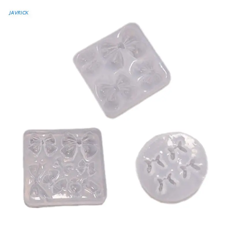 

Bowknot Hairpin Keychain Mould Crystal Epoxy Creative Silicone Mould Love Gift