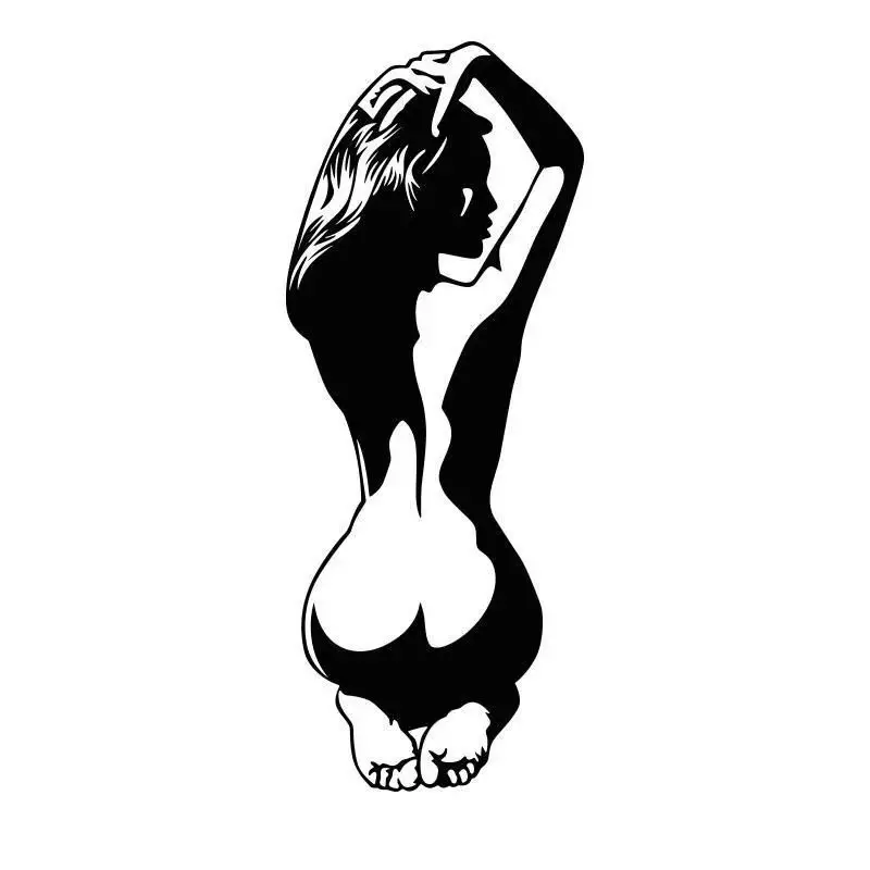 

Sexy Beauty Vinyl Decal Curved Bumpy Car Stickers Bonnet Door Spare Tire Bumper Window Front Personalized Decorative Stickers