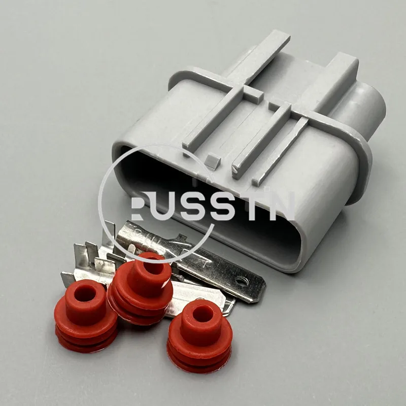 

1 комплект, 3-контактный автомобильный водонепроницаемый разъем, Автомобильный Электрический герметичный штекер, кабель вентилятора, розетка, стартер, телефон