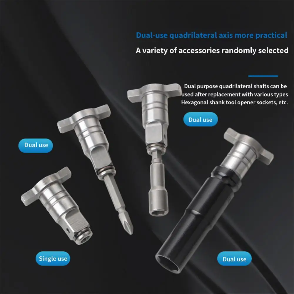 

Shaft Accessories Single/dual Use Cordless Electric Wrench Adapter Creative Power Tool Accessory T-shaped Portable Wrench Part