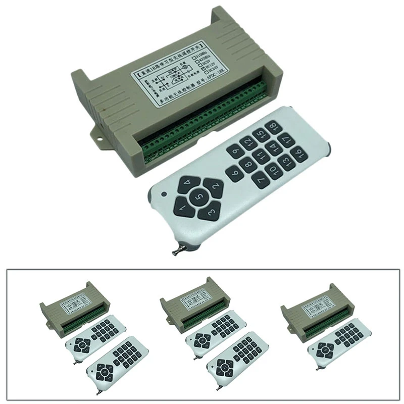 

18CH Remote Control Switch Relay 433Mhz Wireless Digital Remote Control Switch 18CH Relay Module