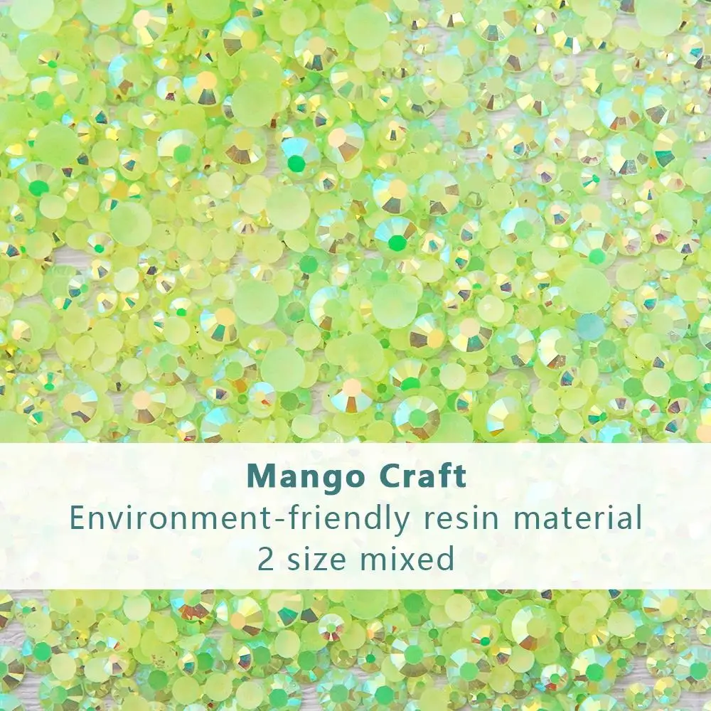 

4mm/6mm Mix Resin Shine Green Beads Sequin Stickers With Box For Cards Diary Album Decor DIY Scrapbooking Supplies