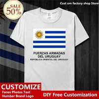 uruguay army cotton t shirt custom jersey fans diy name number logo tshirt high street fashion hip hop loose casual t shirt