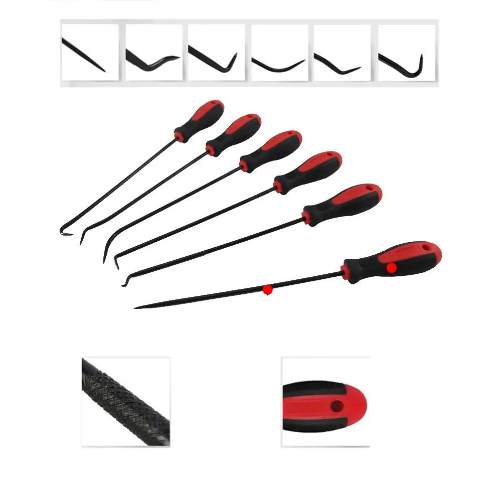 

6 Pcs Auto Repair Hand Hook Set Gasket Puller Pick Tools Auto Oil Seal O-ring Seal Removing Driver Car Repair Tool Drop-Shippin