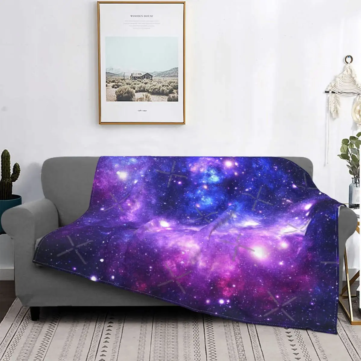 

Фиолетовое синее одеяло Galaxy Nebula 2, покрывало на кровать, покрывала, покрывала для двуспальной кровати, покрывало на кровать