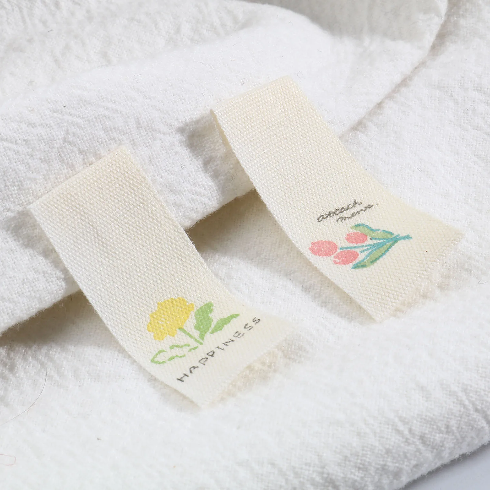 100 шт. ярлыки для детской одежды и сумок с цветочным принтом |