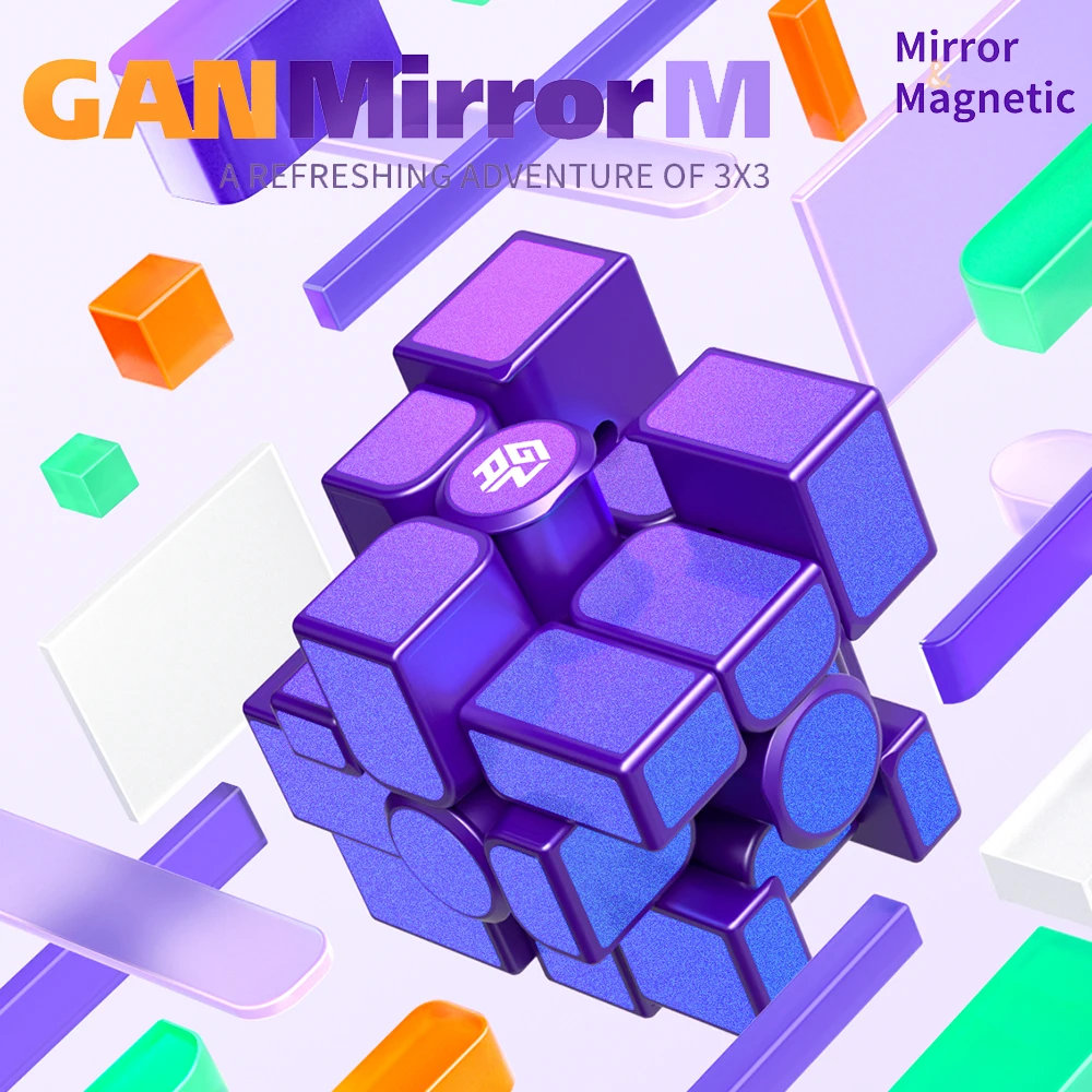 GAN 3x3x3 Mirror Magnetic Speed Cube Rubix Magico 3×3 Professional GAN Mirror M 3x3 hungarian Rubik Cubo Children Toys
