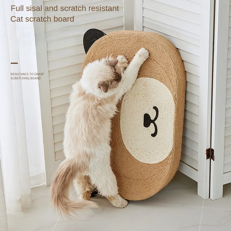 

Sisal Cat Scratch Board Extra Large Cat Litter Integrated Oval Scratch-resistant Claw Super Large Cat Scratch Basin