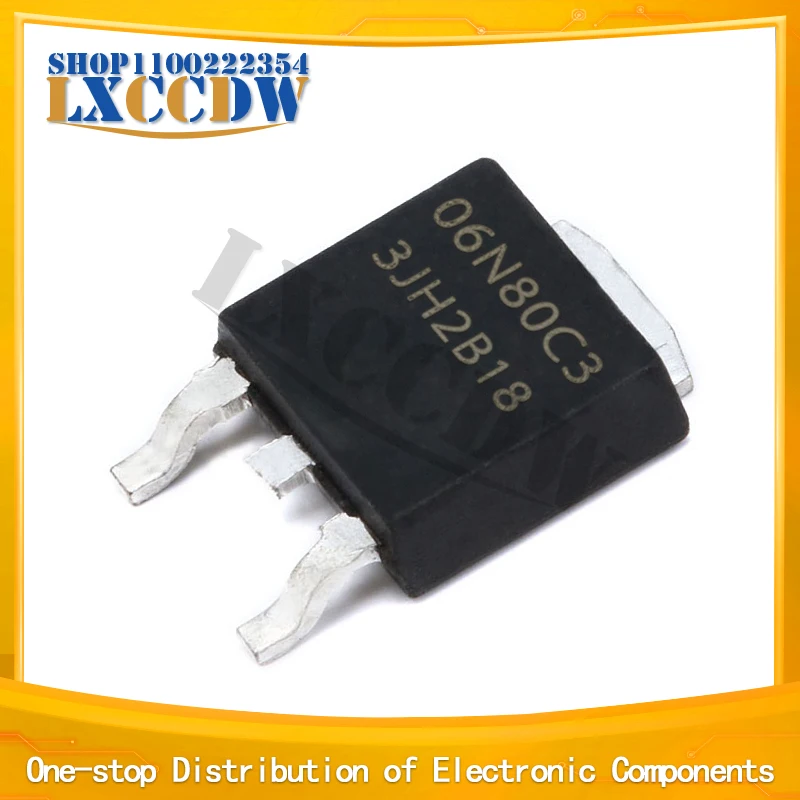 

5 шт., SPD06N80C3 TO252 06N80C3 TO-252 SPD06N80 SOT 06N80 6N80