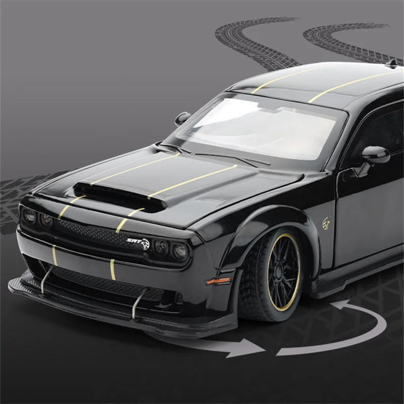 1:32 Dodge Challenger SRT Redeye Hellcat, модель автомобиля из сплава Musle, литой под давлением металлический спортивный автомобиль, модель автомобиля, звуковой свет, детская игрушка в подарок (art.: 3920cd932cff9) - 3920cd932cff9