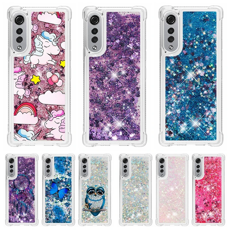 

Quicksand Phone Case For LG G7 ThinQ Velvet V20 K31 K51 K21 Plus K30 K40 Stylo 5 4 6 7 Q Stylus K10 2018 Case Liquid Cover Coque