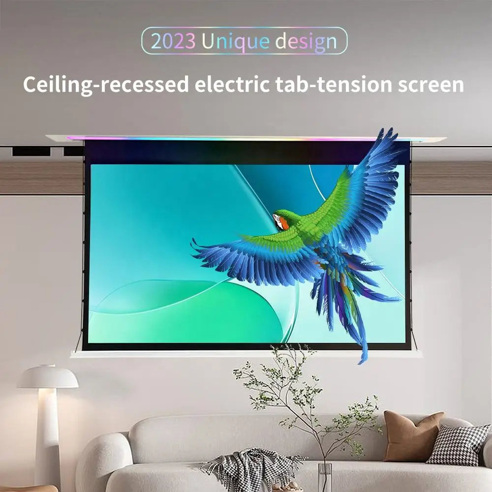 

92-150 inch Factory price 150 inch ust alr screens 4k projector alr screen home cinema format 16:9 alr projection screen
