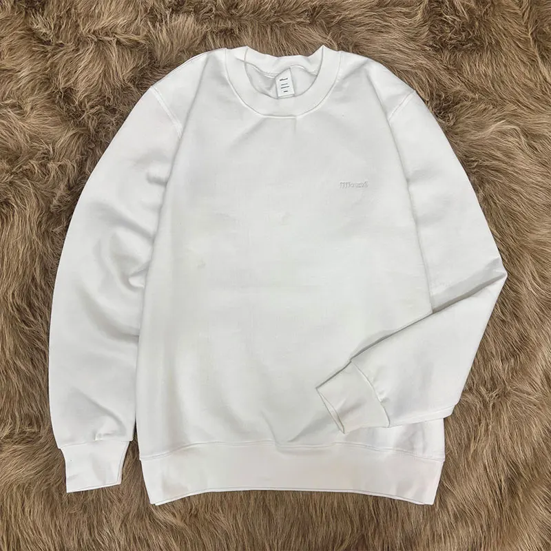 JJJJound флисовая толстовка с круглым вырезом минималистская версия Топ cleanfit