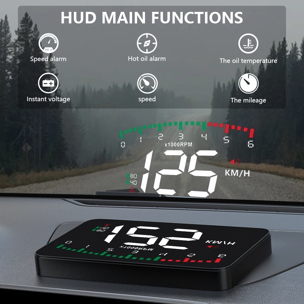 

Автомобильные аксессуары OBD2 HUD A900, дисплей на голову, скорость вращения, автомобильные электронные аксессуары, гаджеты, проектор Inteligentes в ав...