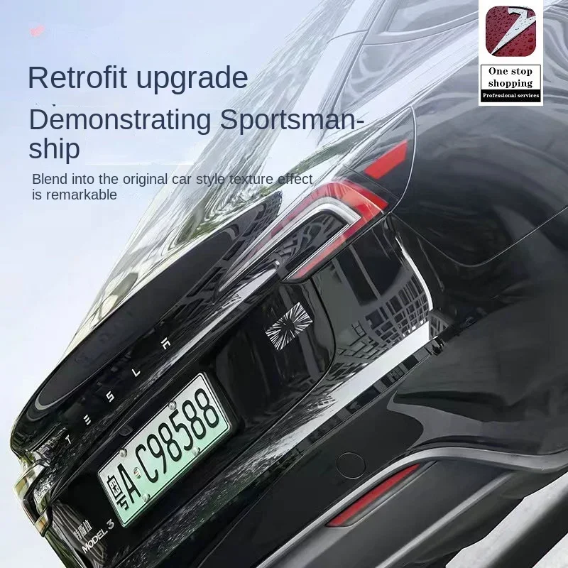 Задний значок для обновленной модели Tesla 3/Y/S/X аксессуары модификации в клетку 3D