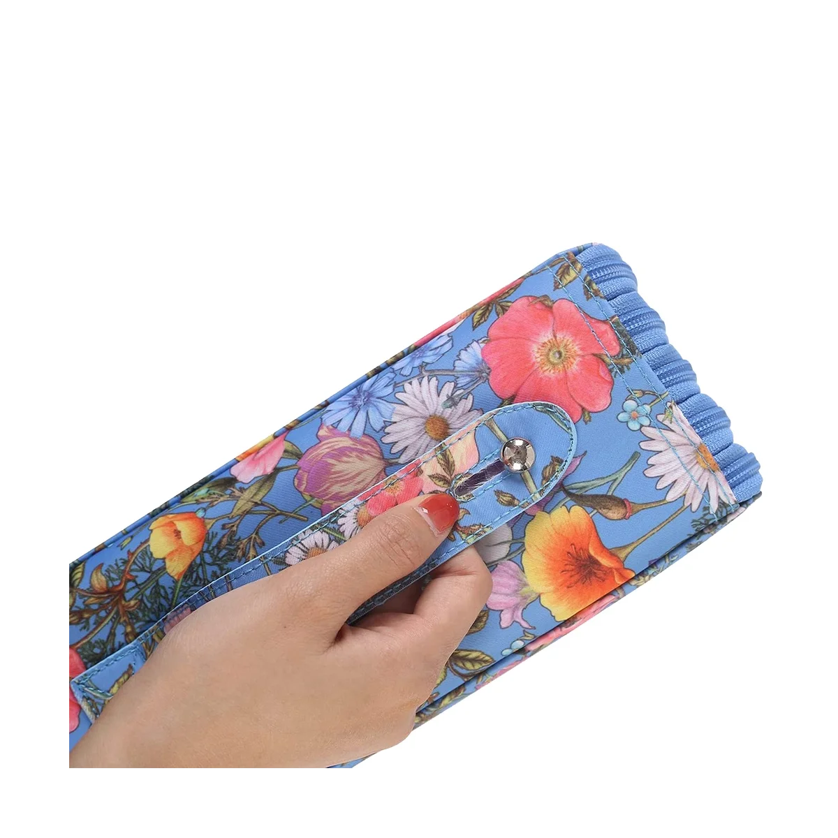 

250 Slots Colored Pencil Case Organizer with 5 Layer Zipper-Large Capacity Pens Storage Holder Bag for Student Artist A