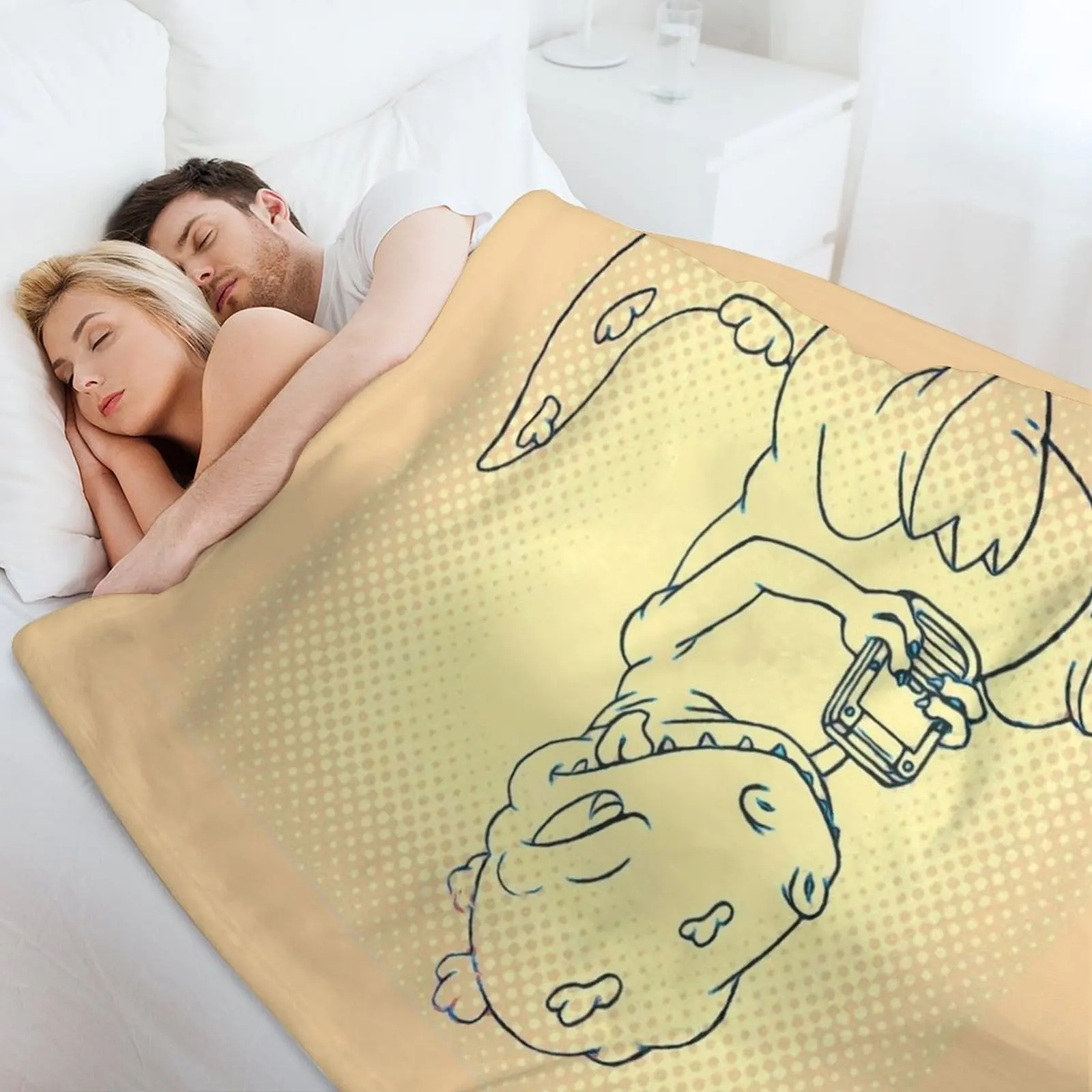 Игровое одеяло Reptar постельное белье мягкие одеяла