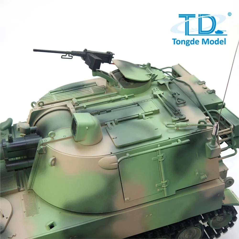 Фото RTR 1/16 Военный боевой танк M109A2 RTR Tongde Модель Самоходный BB Пехотный боевой автомобиль Свет Звук Курительная игрушка Panzer №5