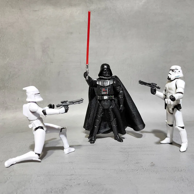 Фото Hasbro аниме «Звездные войны штурмовик Дарт Вейдер Йода», фигурки героев, модель игрушки, коллекция украшений, подарки для детей №1